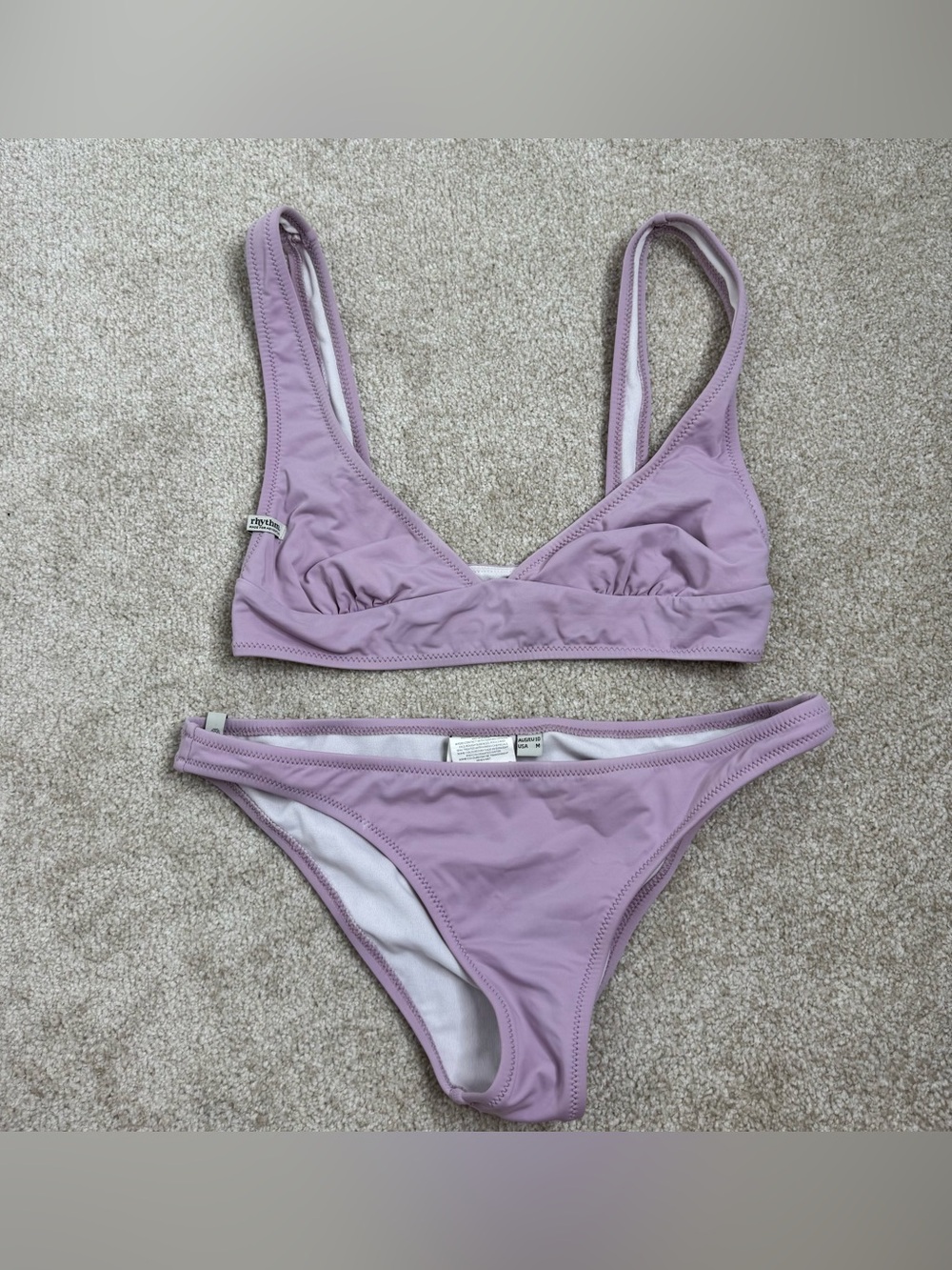 Rhythm Lilac Bralette Bikini Set medium